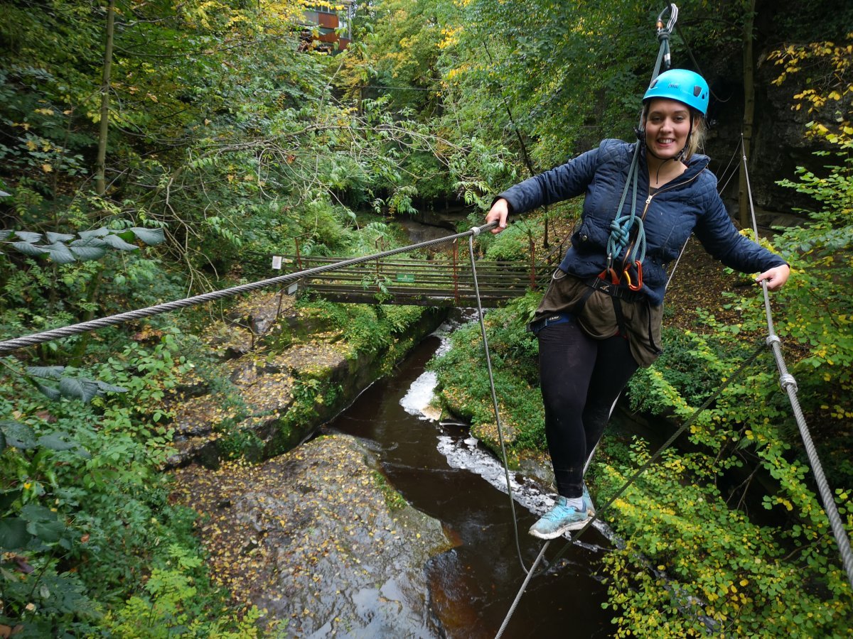 Yorkshire's Via Ferrata - high ropes course